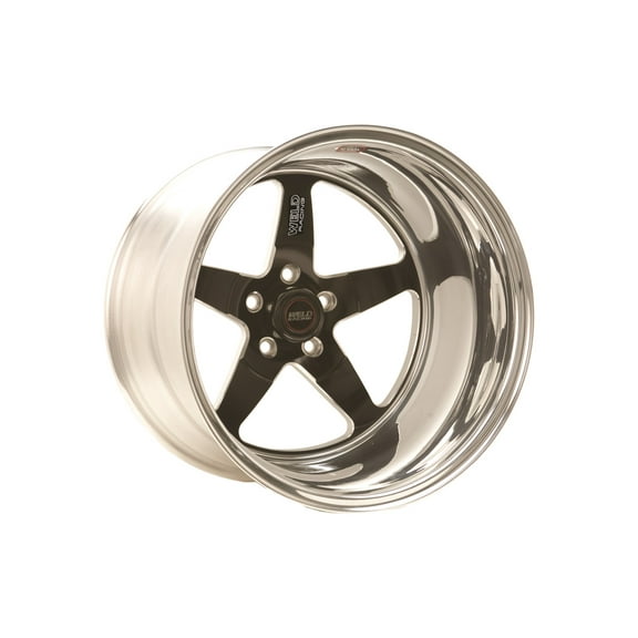 Weld S71 18x8 / 5x4.75 BP / 4.7in. BS Black Wheel (Low Pad) - Non-Beadlock - 71LB8080B47A