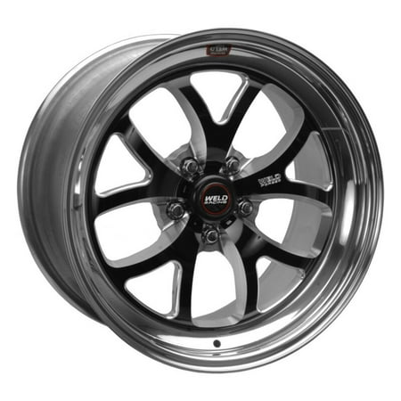 Weld S76 18x11 / 5x4.75 BP / 8.2in. BS Black Wheel (Medium Pad) - Non-Beadlock - 76MB8110B82A