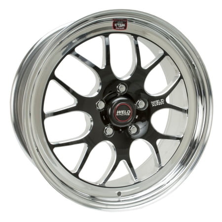 Weld S77 18x10.5 / 5x4.75 BP / 8.2in. BS Black Wheel (Medium Pad) - Non-Beadlock - 77MB8105B82A