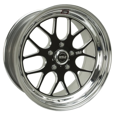 Weld S77 18x8 / 5x4.75 BP / 4.7in. BS Black Wheel (Low Pad) - Non-Beadlock