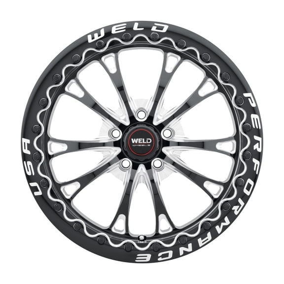 Weld S908 18X10 Belmont Drag Beadlock 5X114.3 ET30 BS6.70 Gloss Black MIL Dia 78.1 - S90880067P30