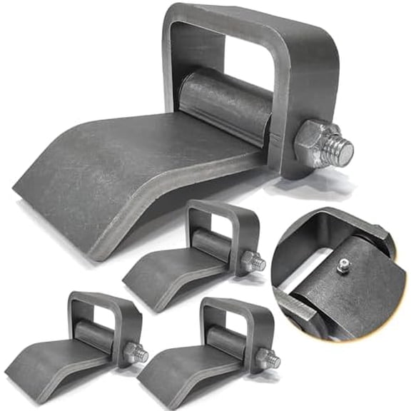 Weld on Trailer Hinges for Dump Trailers, Truck Gates, and Doors, Heavy Duty Greaseable Strap Style Short Leaf, 5-3/8" x 4" Large Size, 4 Pack, 2000lb Load Capacity$$Tools & Hardware Other