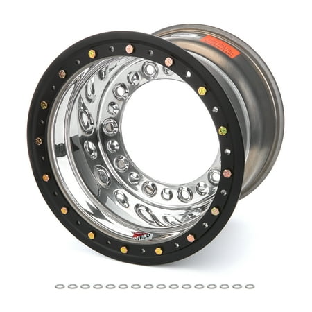 Weld Wide 5 HS Direct Mount 15x12 / 5x10.25 BP / 5in. BS Polished Assembly - Mod Beadlock