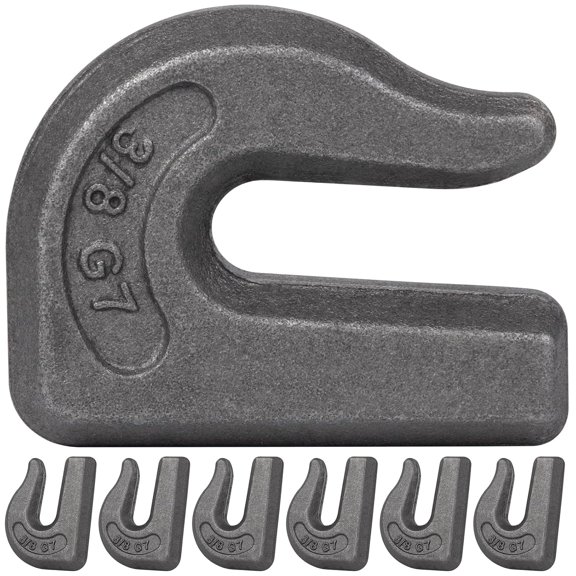 Weld on Hooks 3/8, G70 Forged Weld on Grab Chain Hooks, 6600 Lbs WLL