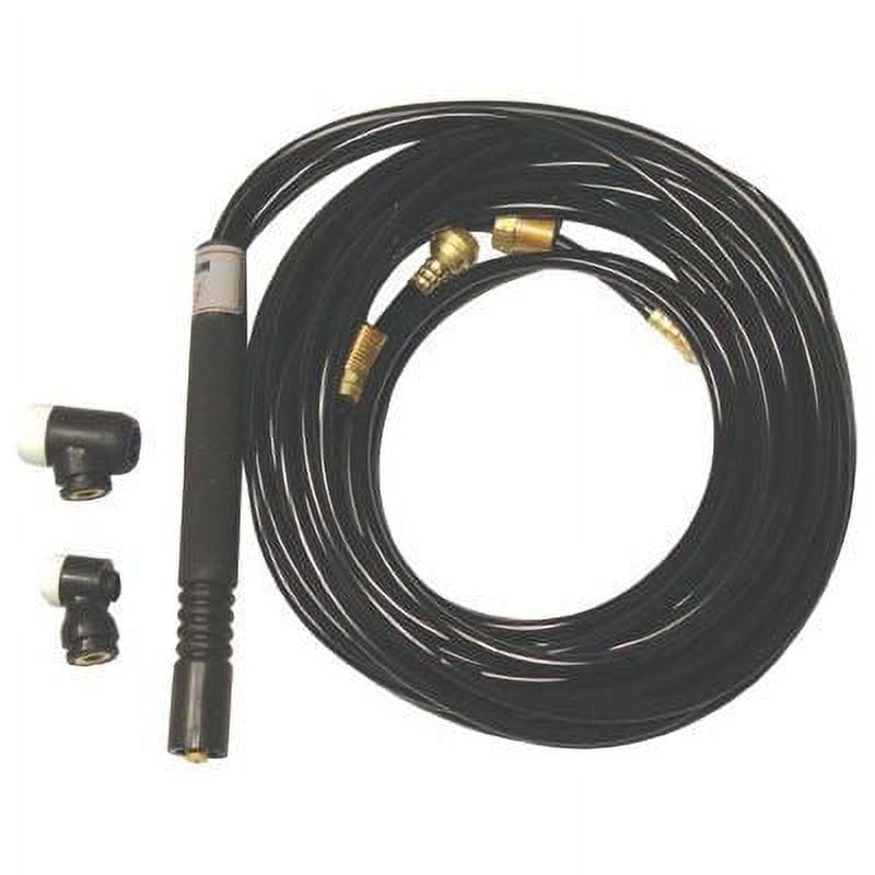WeldCraft Water Cooled Flexible Tig Torch Packages, Flexible Head, 25 ft Vinyl Cable - 1 EA (366-WP-225-25)