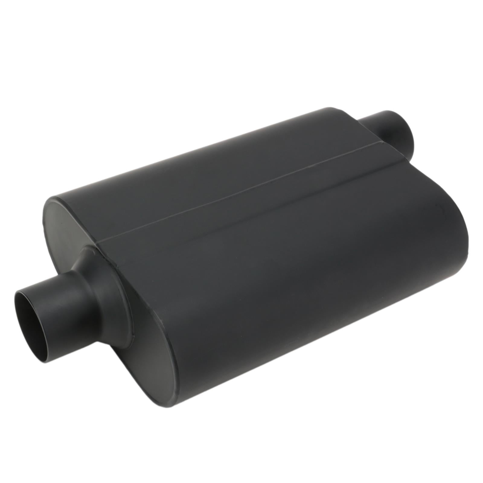 Welded Chamber Muffler, 2.5 Inch, Offset Inlet/Center Outlet