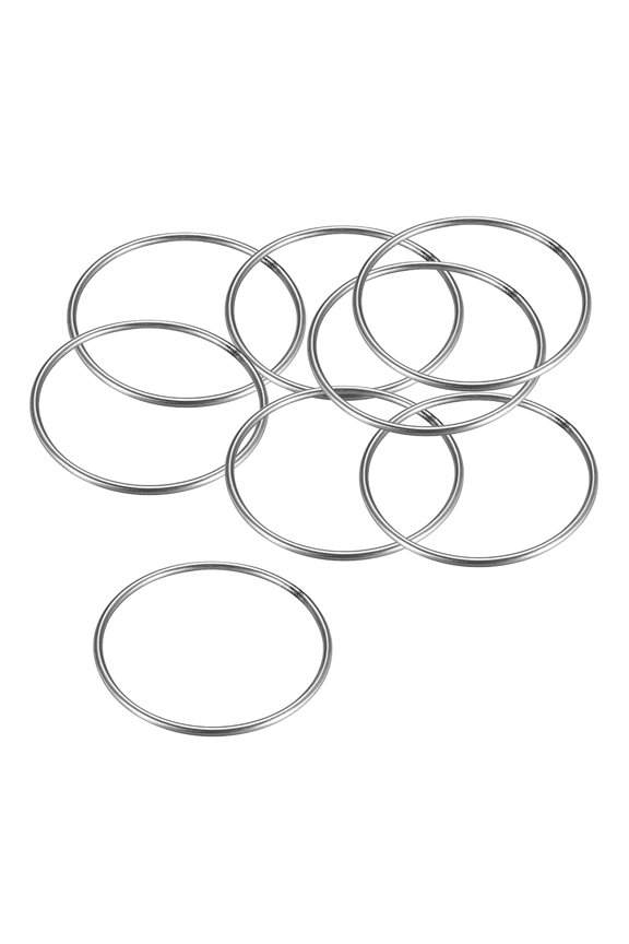 Welded O Ring, 100 x 4mm Strapping Round Rings Stainless Steel 8 pcs