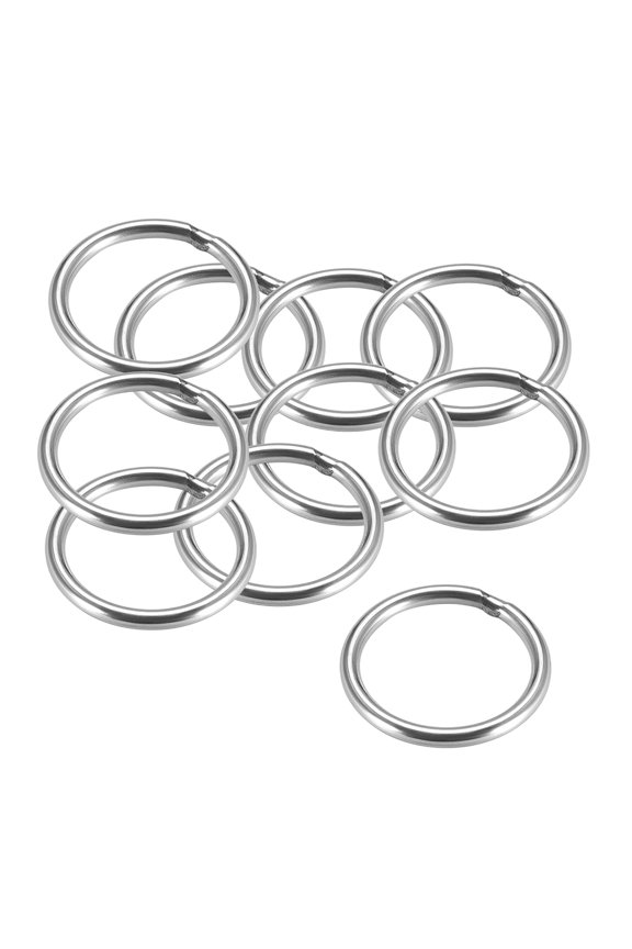 Welded O Ring, 30 x 3mm Strapping Round Rings Stainless Steel 10 pcs