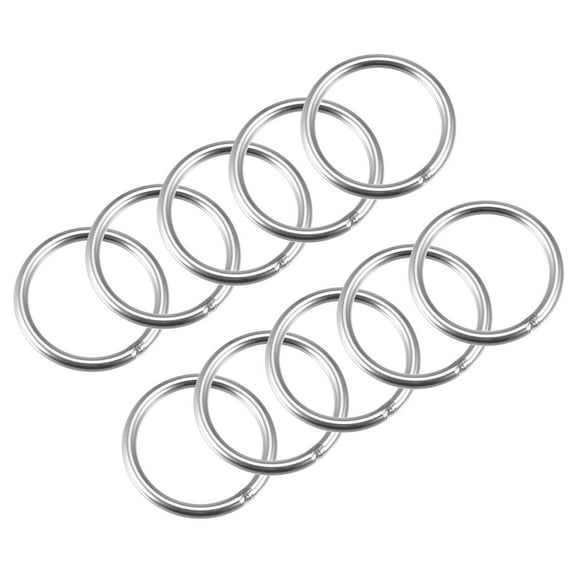 Welded O Ring 40mm Outer Dia. 4mm Thickness 304 Stainless Steel 20 Pack