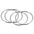 thumbnail image 1 of Welded O Ring, 59 x 3mm Strapping Round Rings Stainless Steel 4 pcs, 1 of 5