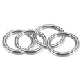 thumbnail image 1 of Welded O Ring, 60 x 8mm Strapping Round Rings Stainless Steel 4 pcs, 1 of 5