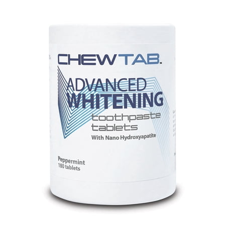 Weldental Chewtab Advanced Whitening Toothpaste Tablets NHAP, Peppermint Refill