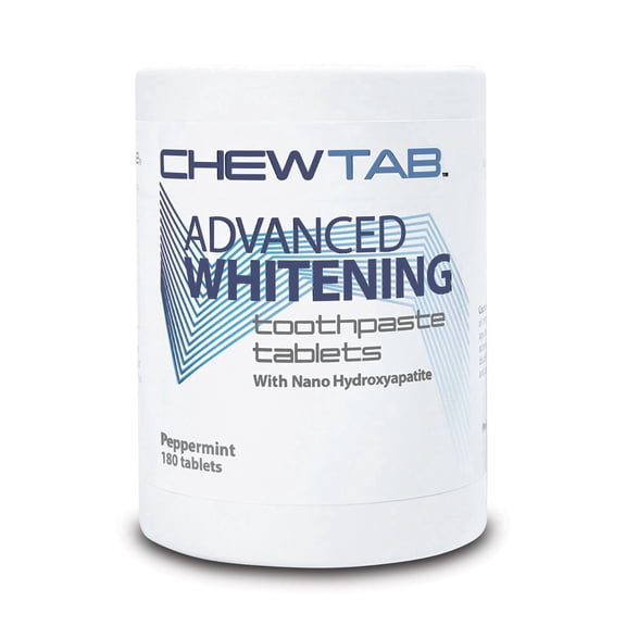 Weldental Chewtab Advanced Whitening Toothpaste Tablets NHAP, Peppermint Refill