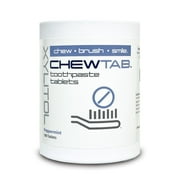 Weldental Chewtab Toothpaste Tablets Refill, Peppermint 180 Count