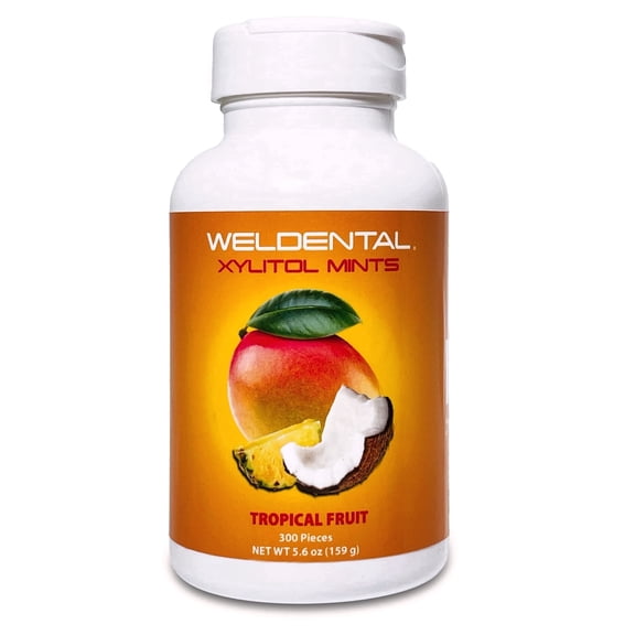 Weldental Xylitol Mints Tropical Fruit 300 Count
