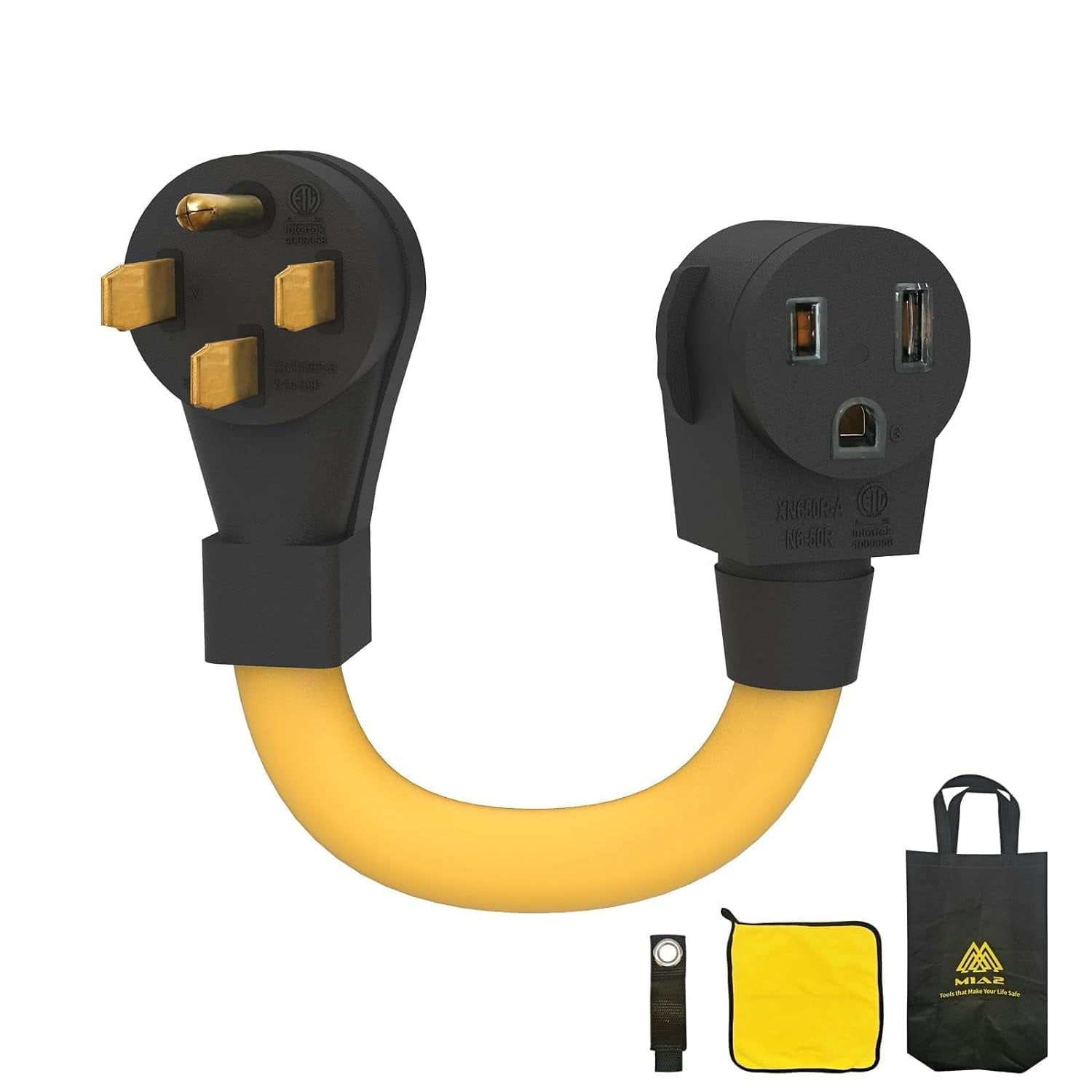 Welder Adapter Cord,NEMA 14-50P to 6-50R, 50Amp, 250V, for RV, for Welder
