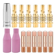 Welder Ceramic Nozzles MB15 Welding Tips 1.0mm Gasless Consumables MIG Welding Torch Consumables Contact Tips