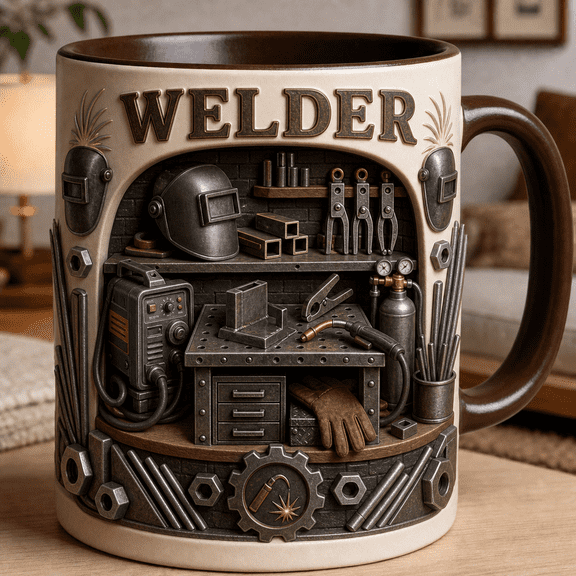 Welder Coffee Mug Personalized Custom Dad Coffee Bar Mug Tradesman Gift