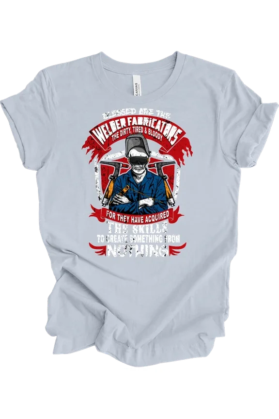 Welder Fabricators T-Shirt Funny Welding Gift for Men Skeleton Metal Fabricator
