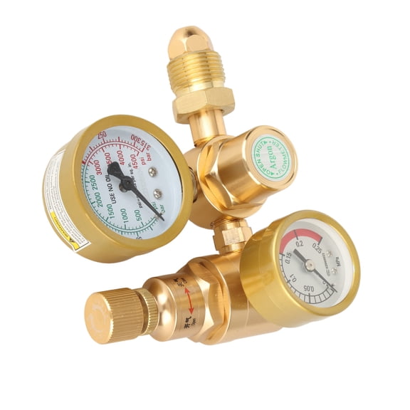 Welder Gas Regulator for MIG TIG Argon CO2 4500psi Flow Meter Valve - 1/4in Outlet