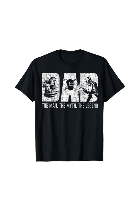 Welder Gifts Funny Welding Dad Man Myth Legend T-Shirt Unisex S-5XL Hot Trending Shirt, Vintage Birthday Gift