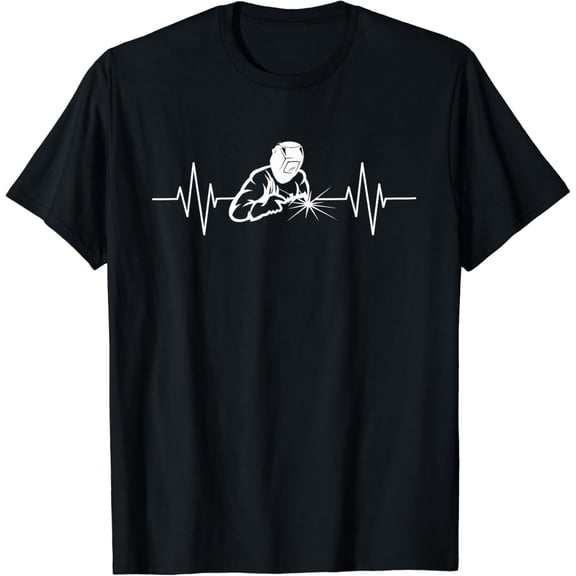 Welder Heartbeat - Gifts For Welders Funny Welding Outfit T-Shirt