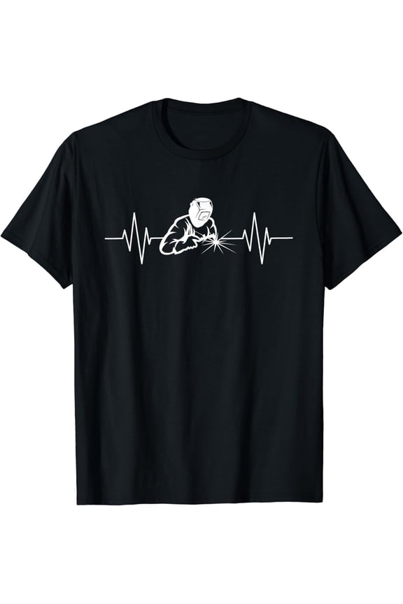 Welder Heartbeat - Gifts For Welders Funny Welding Outfit T-Shirt