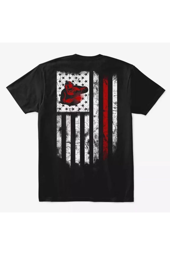 Welder T-Shirt Vintage American Flag Usa Patriotic Welding Gift Tee For Dad Son Unisex S-5XL Hot Trending Shirt Birthday Gift