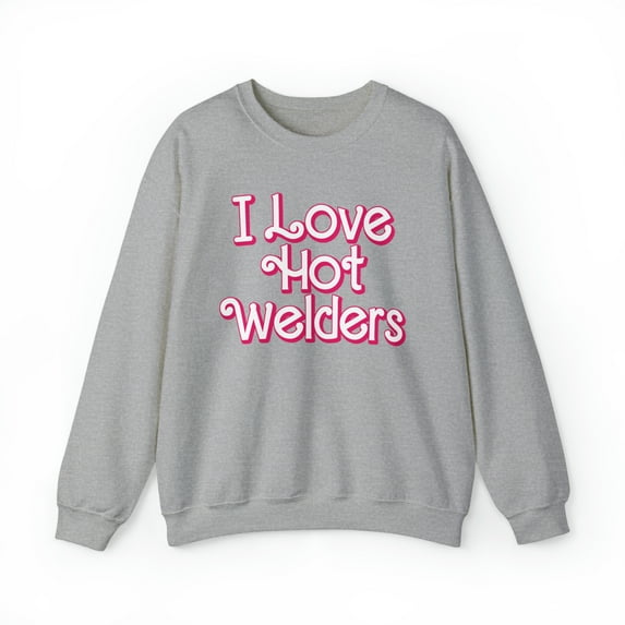 Welder Wife Husband Boyfriend Girlfriend Sweatshirt, Gifts, Crewneck