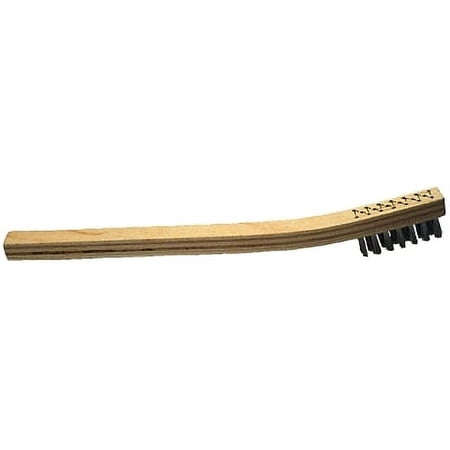 Welders Toothbrushes, 7 1/2", 3 X 7 Rows,Carbon Steel Wire, Wood Handle | Bundle of 5 Each