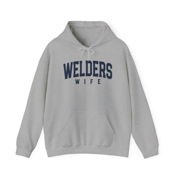 Welders Wife Husband Anniversary Wedding Hoodie, Gifts, Hooded Sweatshirt