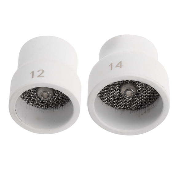 Welding Accessories 2 Pcs Tig Torch Kit Cup For Porcelain Ceramics Soldering Tools Supply White Stainless Steel