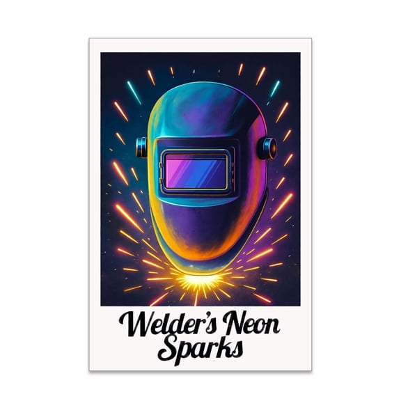 Welding Art Poster - Shop Decor for Welders - 13x19 Poster Print