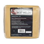 Welding Blanket, 6 ft X 6 ft, Fiberglass, Yellow, 23 oz
