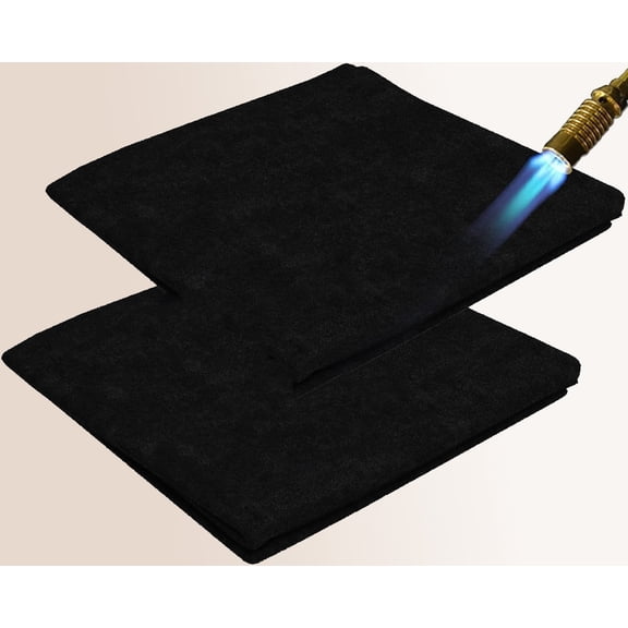 Welding Blanket Fireproof Welding Pad, Thickened Fire Resistant Carbon Felt, Flame Retardant Fabric, Heat Shield Resistant Mat for Soldering, Firepit, Grill