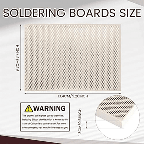 Welding Blocks Honeycomb Ceramic Welding Plate Jewelry Welding Kit for Jewelry Making Tools Welding Supplies Parts