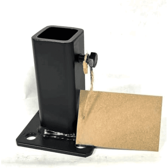 No Welding Boot Repair 1" Broken Rusty Metal Step RailingPost Base 3 3/4" Handrail Bracket Loose Outdoor Stair Posts 1 inch Hollow Or Solid - Slip-Fits Over Existing Leg Black Paint w-Bolts