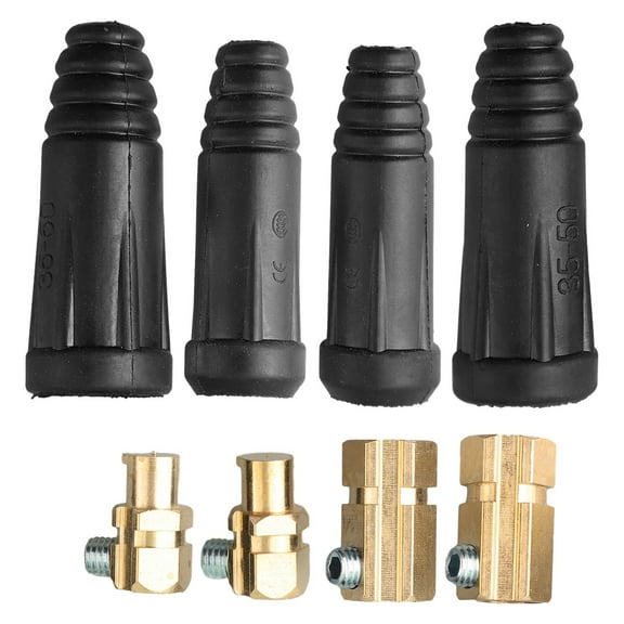 Welding Cable Quick Connector Set,200-300 Amp Male Female Pairs For AWG4 Wire 35-50 SQMM Copper Connectors