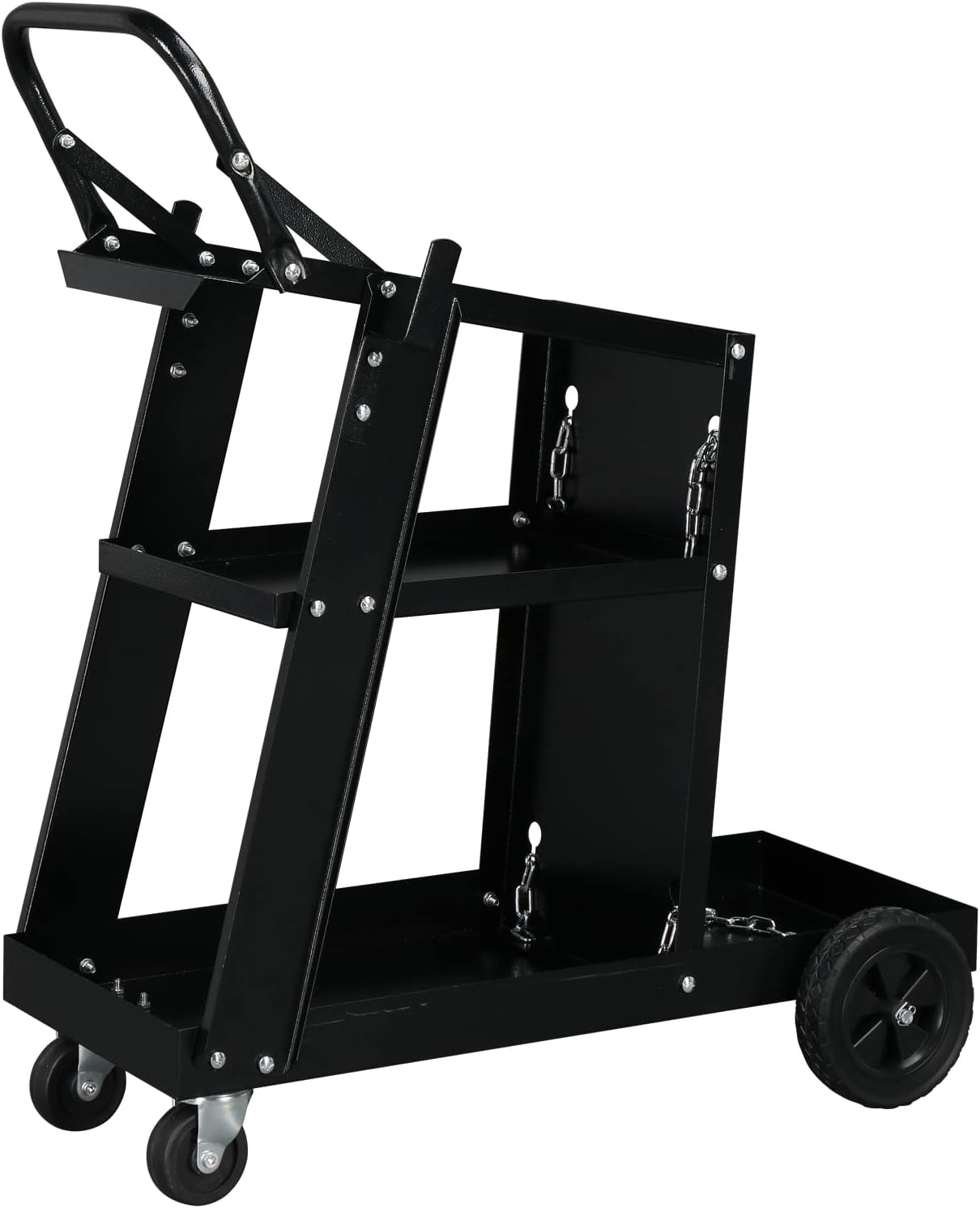 Welding Cart 3 Tiers Rolling Welder Plasma Cutter, Heavy Duty Welding