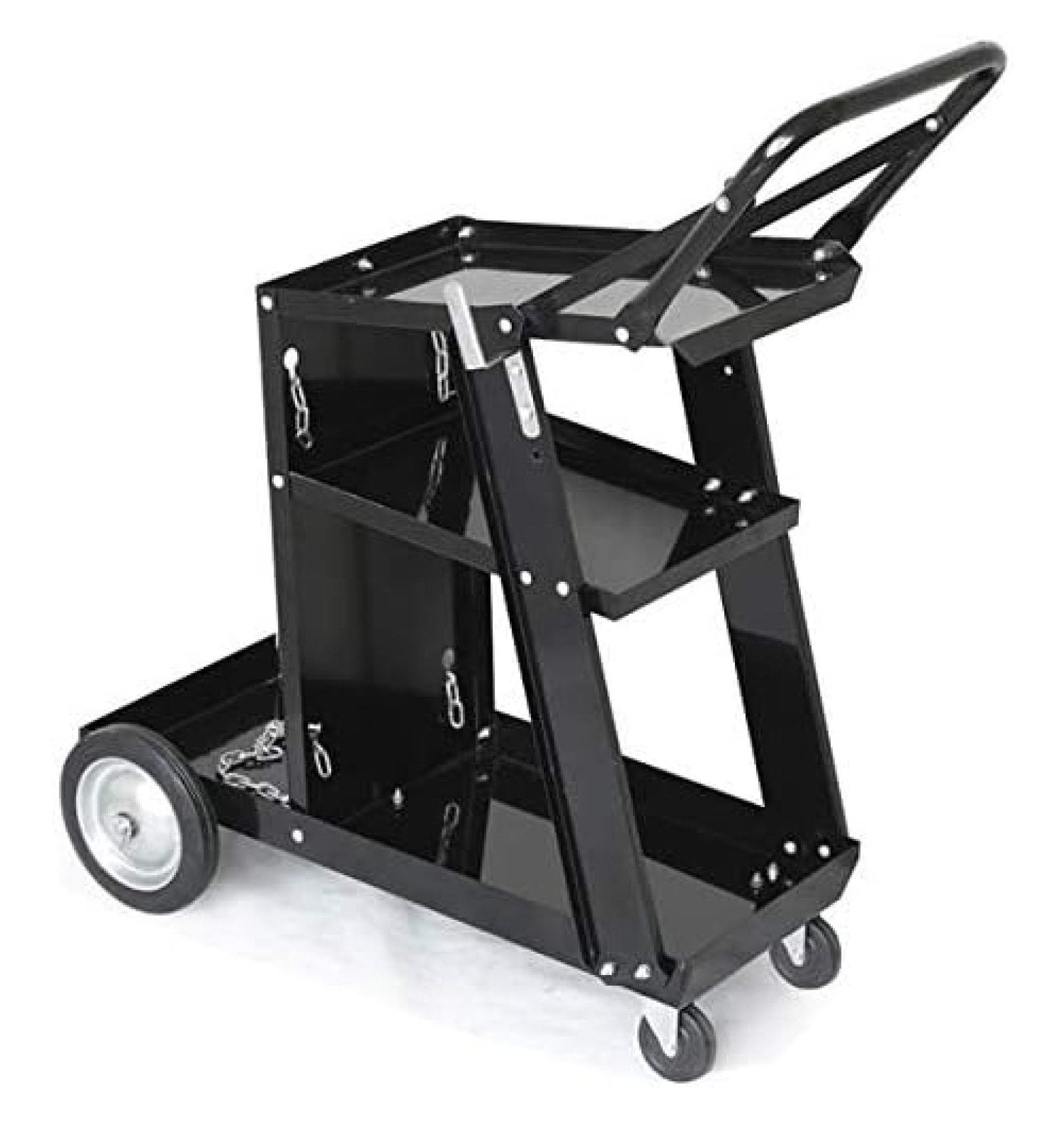 Welding Carts Welder Cart with Storage Trays on Wheels 3Tier Rolling