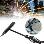 Welding Chipping Hammer 1PC Spring Handle Tool 10.63x5.24in,High Carbon Steel Forged Chisel for Slag Removal & Weld Cleaning, Professional Welder GearMulticolor,Ccwuwei