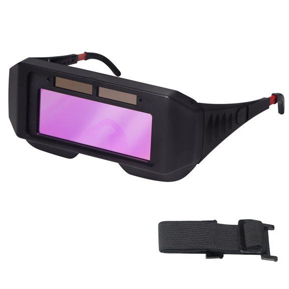 Welding Glasses Safety Protective Solar Powered Auto Darkening Welding Goggles with Adjustable Shade, 2 Sensors Welder Glasses for TIG MIG MMA Plasma