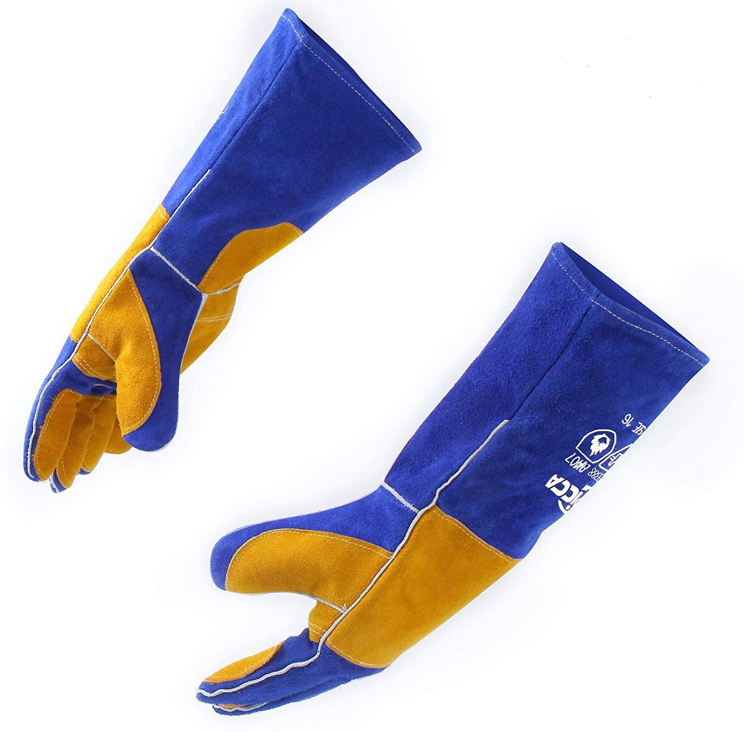 RAPICCA Fireplace Gloves Fire Heat Resistant: Fireproof Leather for Fireplace Fire pit Wood RAPICCA Fireplace Gloves Fire Heat Resistant: Fireproof Leather for Fireplace Fire pit Wood