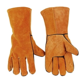 Welding Gloves Heat/Fire Resistant Gloves Durable Gloves for BBQ,Oven Furnace, Fireplace Stove and More