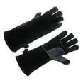 Welding Gloves Leather ; Fire Resistant Gloves for Fireplace Stove Oven