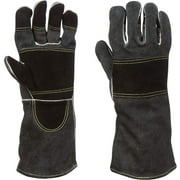 Welding Gloves XL for Men - Fireplace Protective Leather Mig Tig Gear - Heat Resistant for Blacksmith and Firepit Work (XL)