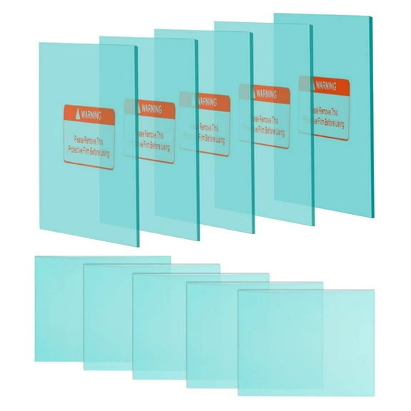 Welding Helmet Replacement Lens Outside Protective Lens Filter Covers Clear Outer Cover Lens for True Color Auto Darkening Welding Helmet 5 Outer5.35" X 4.76" 5 Inner4.1" X3.4"