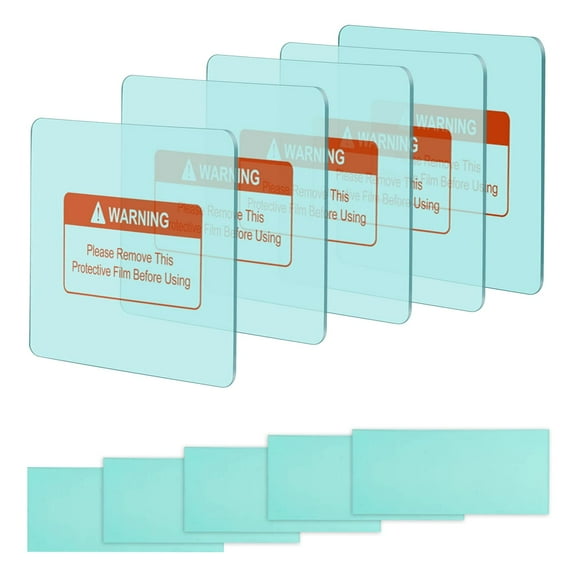 Welding Helmet Replacement lens Outside Protective Lens Filter Covers Clear Outer Cover Lens for True Color Auto Darkening Welding Helmet 5 Outer(4.5" X 3.5")5 Inner(4.1" X2.1")