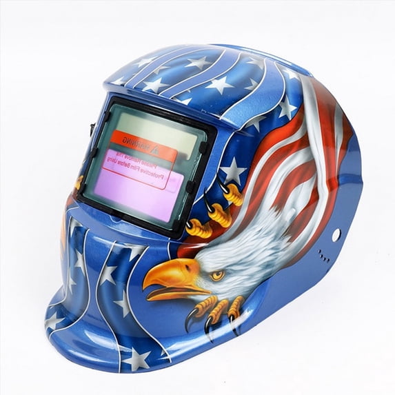 Welding Helmet, True Color Solar Power Auto Darkening Welding Helmet Welder Hood with Adjustable Shade Range for Mig Tig Arc Sensor Welder Mask