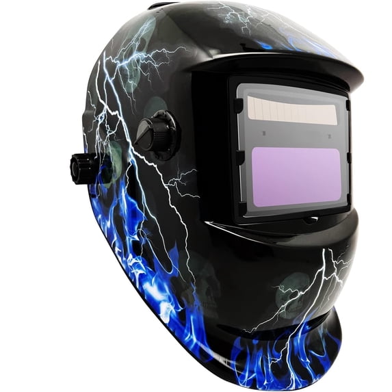 Welding Helmet, True Color Solar Power Auto Darkening Welding Helmet Welder Hood with Adjustable Shade Range for Mig Tig Arc Sensor Welder Mask